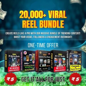 Ultimate 20,000+ Reels Bundle Will Help You Generate More Followers, Views, Engagement & Revenue 💸