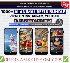 🛒✅600+ Ai Animal Reels Bundle ✅🛒
