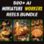 500+ Viral AI Miniature Reels Bundle 🔥 | Mini Worker 🚀